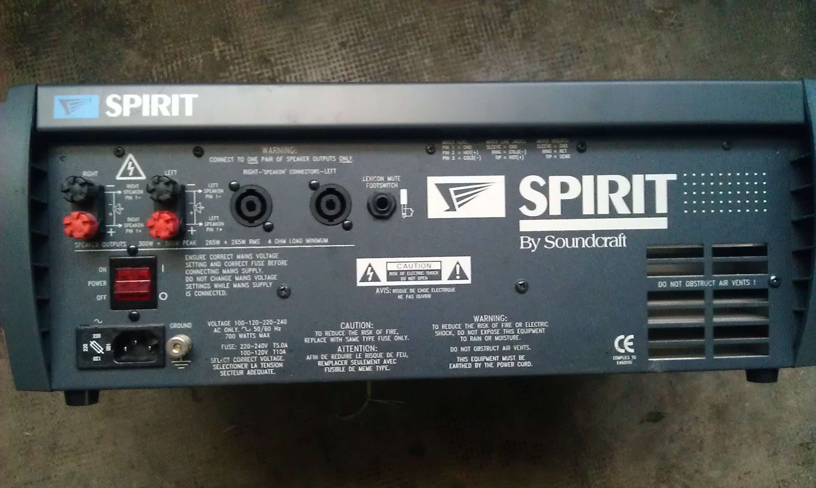Spirit Powerstation 600 Manual